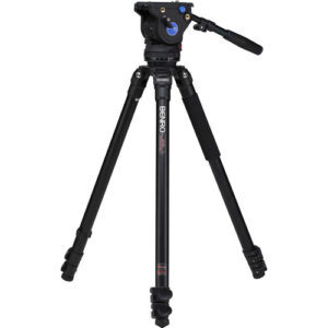 Image of a benro a373f series 3 tripod with a bv6 head.